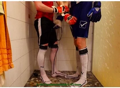 Shower In Soccer With My Bf