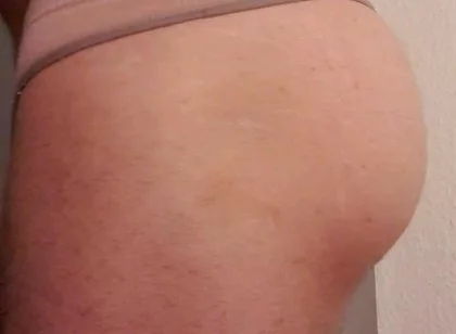 Ass in Girls Underwear