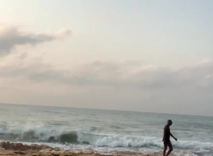 Still on Beach Having Good Time Alone