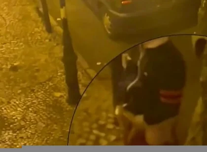 Amateur Boy Caught Peeing in the Street