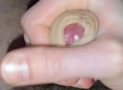 Horny Husband Masturbates His Hairy Cock While Home Alone, Cumming on Himself