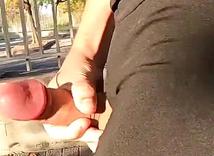 I Finish the Race by Taking Out My Cock and Cumming in Front of Passersby