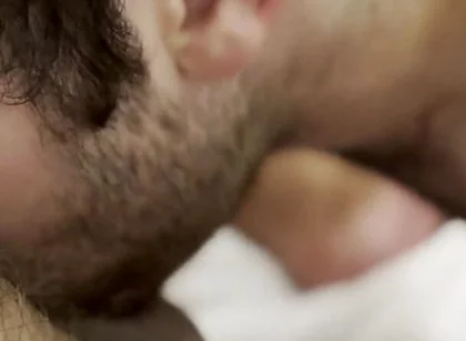 Bouncing on Huge Bear Dick