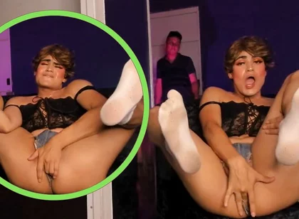 Neighbor Touches Apartment While Femboy Is Touching