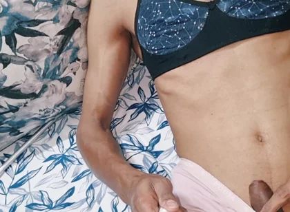 Sissy Crossdresser Stealing and Cumming in Mommy's Silk Satin Panties