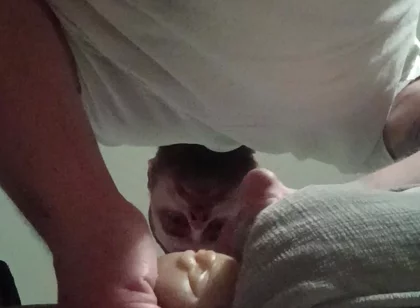 White Cock Fucks a Pocket Pussy Creampie