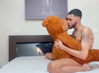 I Put the Teddy Bear on All Fours and Came on Top of It