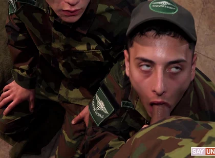 Uncut Cock Initiation For Young Soldier With Joris Leonard