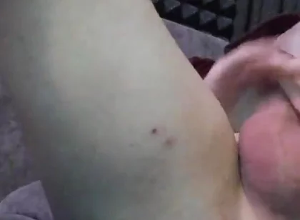 Busting a Big Cumshot After Closeup Masturbation