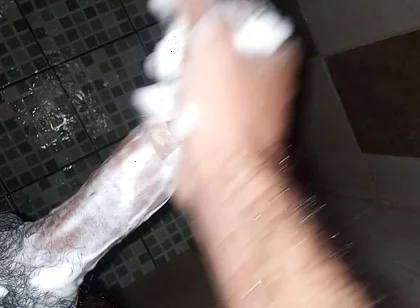 Breast Pump Boy2 Takes His Time in the Shower with a While Waiting Outside the Bathroom