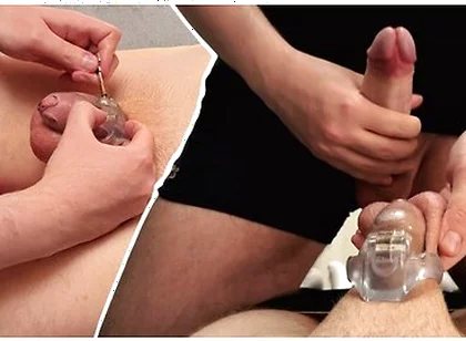 I Locked My Boyfriend In A Chastity Cage And Cum On Him