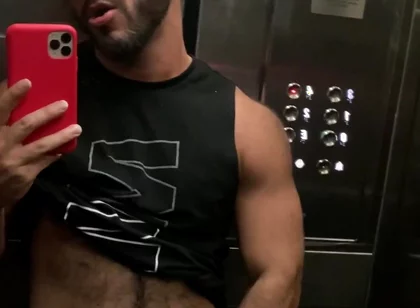 Delicious straw in the elevator…