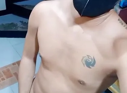 Sexy Pinoy Boy Wank His Hard Cock