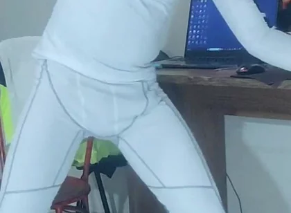 I Cum on Compression Wear