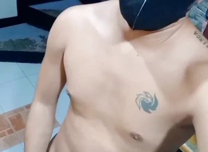 Sexy Pinoy Boy Wank His Hard Cock