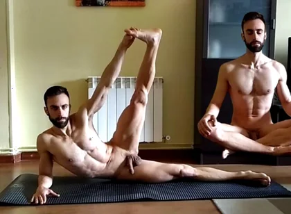 Practising Yoga Completely Naked at Home