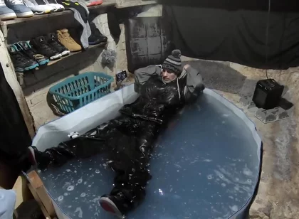 Wet skater boy david