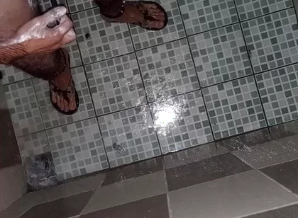 Boy Shaves His Balls and Masturbates