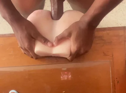 New Angle Unlocked, Watch How I Fuck My Fleshlight with My Big Cock From Above