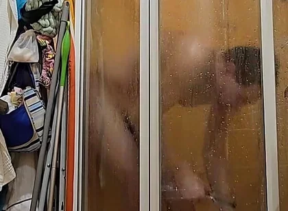 My Friend Let Me Take a Shower at Her Bathroom. She Has No Idea That I'm Filming Myself Doing It.