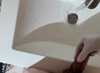 Mushroom Head Huge Uncut Cock Hard Jerked Take Cumshot