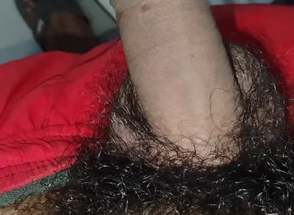 A Sexy Guy Massaged His Penis with His Hand.