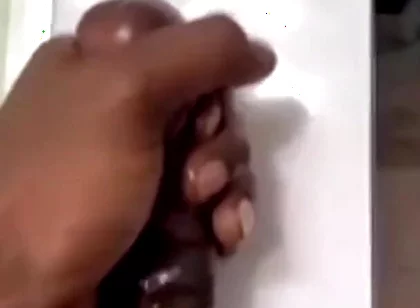 Bathroom solo stroking cumming hard