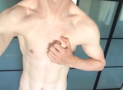 Fit Boy Empties His Uncut Dick