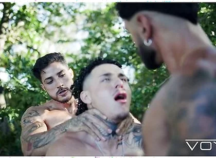 Sneaky Fuck In The Woods Turns Into Threesome With Markin Wolf