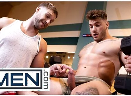 William Seed Pounds Arno Antinos Hole After A Steamy Squat Rack Tease At The Gym