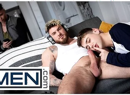 Joey Mills Gets His Tight Hole Pounded All Over The House By Bruce Huxley And William Seed