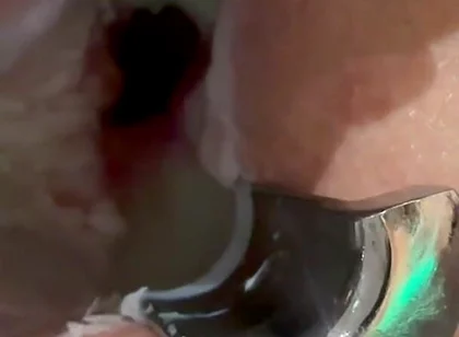 Pouring Hot Candle Wax Into Ass