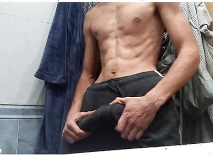 Boy Next Door - Getting Dressed After Coming Out Of The Shower, I Went To The Street With A Hard Cock And No Underwe