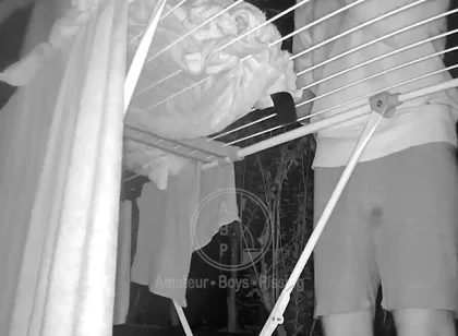 Clean Laundry, Dirty Thoughts - Two Bicurious Flatmates, Jules and Simon, Get Naughty While Hanging Out the Laundry