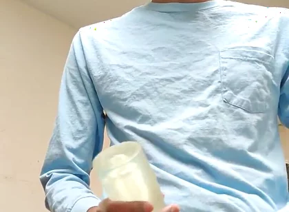 Masturbating