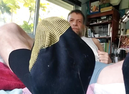 Stepdad Shows in Goldtoe Socks