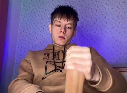 Skinny Twink with a Giant Dick Needs Some Serious Relief