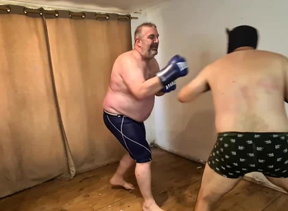 Silver Stepdaddy Boxer Vs Heterofighter - Dirty Boxing Heat