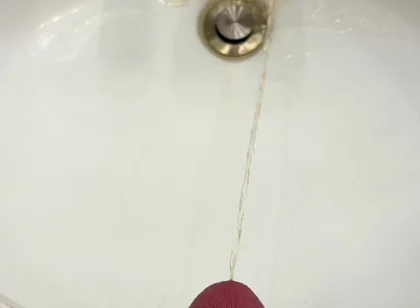 Sink Piss in Slow Motion