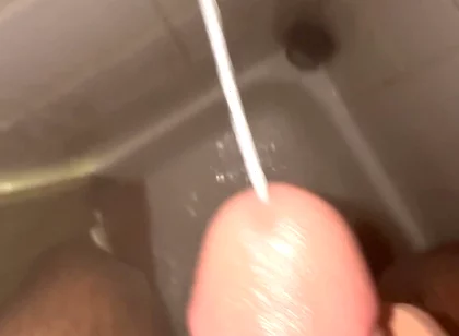 Huge Cumshot in the Shower This Morning!