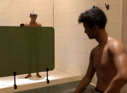 Str8 2 - My College Roommate Caught Me Staring at His Massive Cock in the Swoer Room