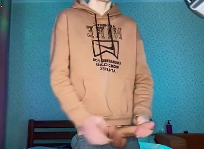 Watch Me Stroke My Huge Nine Inch Cock Until I Explode