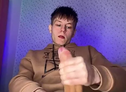 Skinny Twink with a Giant Dick Needs Some Serious Relief