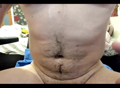 Big cumshot on my big belly