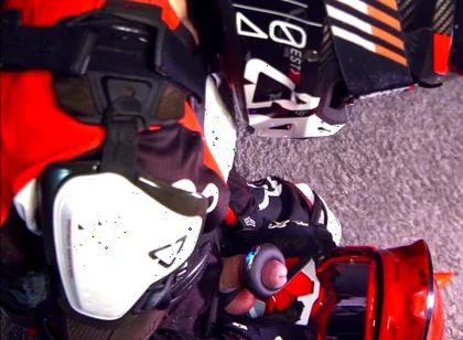 A Vibrating Ring Made Me Cum Hands-free on My Friend's Helmet.