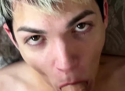 I Cum on His Face with My Hot and Sweet Cum!