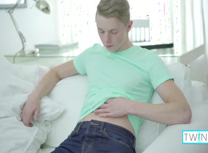 Rustie Port And James Blonde - Skinny Blonde Twink James T Milks His Throbbing Hard Meat!