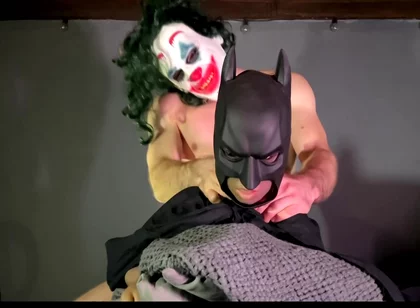 Muscular Joker Fucks A Dressed As Batman! Rough Sex! Cum Inside! With Lina Paige