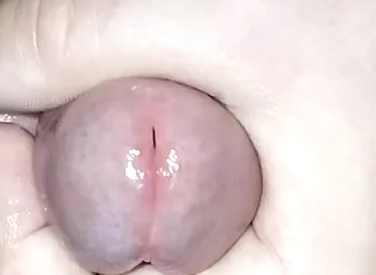 Mastubation with Lube and Cumshot