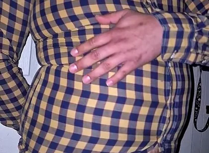 Popping My Button up on My Belly